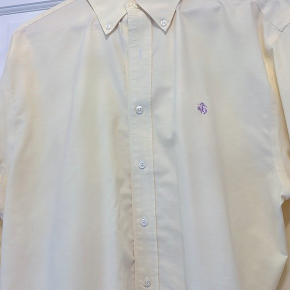 Brooks Brothers The Original Polo Shirt Non Iron Size L - Yellow - Picture 2 of 5